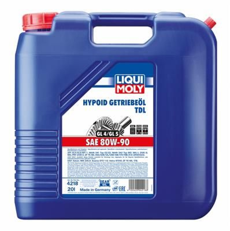 LIQUI MOLY Axle Gear Oil Hypoid-Getriebeöl (GL4/5) TDL SAE 80W-90