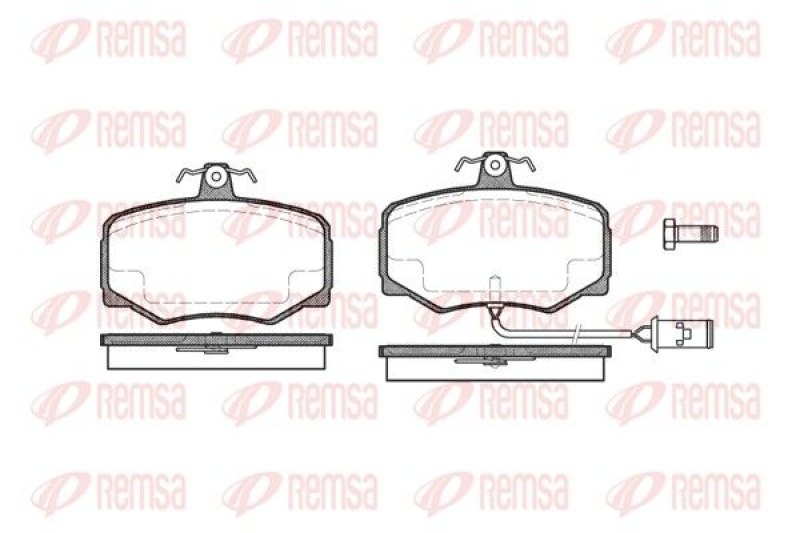 REMSA Brake Pad Set, disc brake