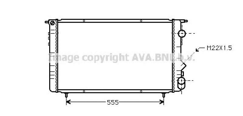 AVA QUALITY COOLING Radiator, engine cooling