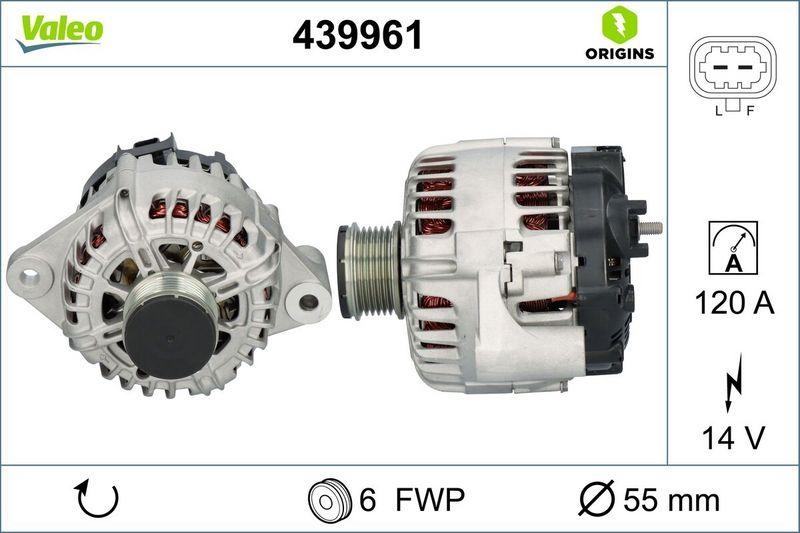 VALEO Generator VALEO ORIGINS NEW OE TECHNOLOGIE