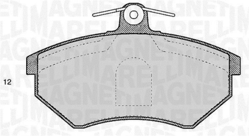 MAGNETI MARELLI Bremsbelagsatz, Scheibenbremse