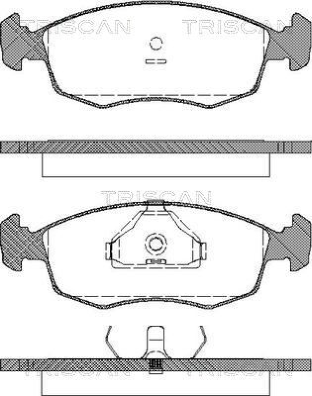 TRISCAN Brake Pad Set, disc brake