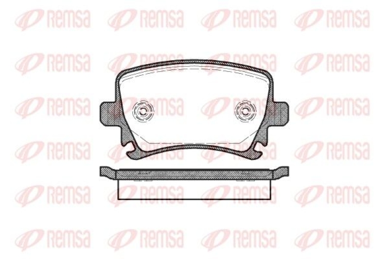 REMSA Brake Pad Set, disc brake