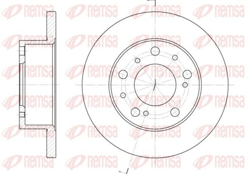 2x REMSA Brake Disc