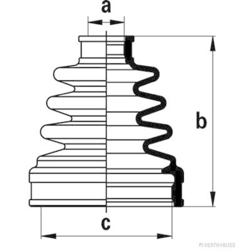 HERTH+BUSS JAKOPARTS Faltenbalgsatz, Antriebswelle