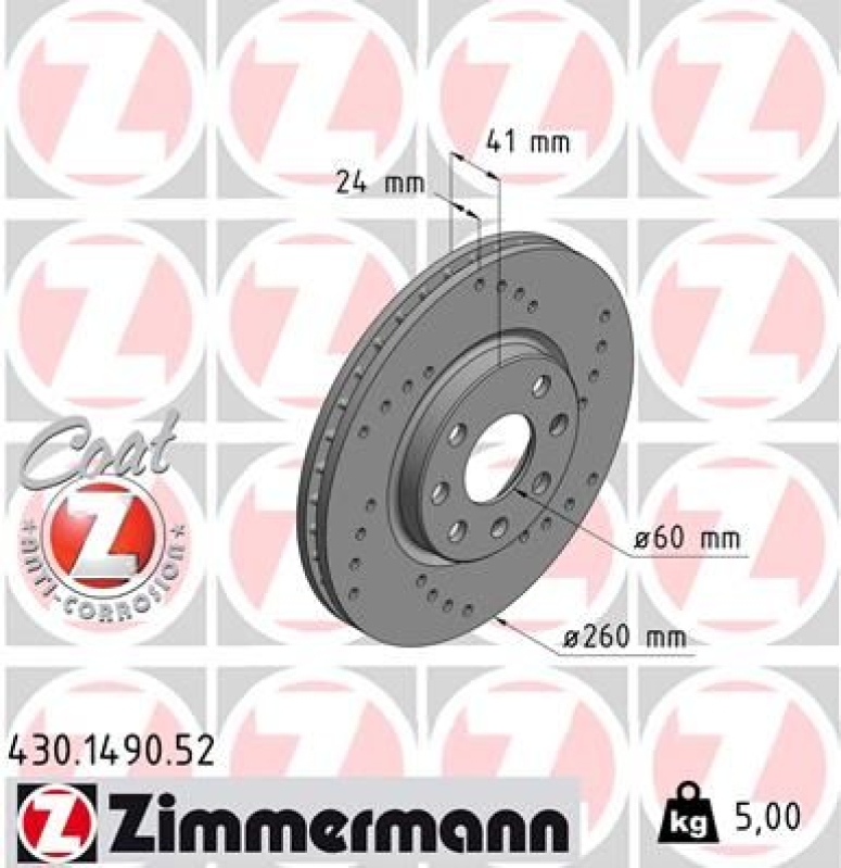 Zimmermann Sport Bremsscheiben + Zimmermann Bremsbeläge