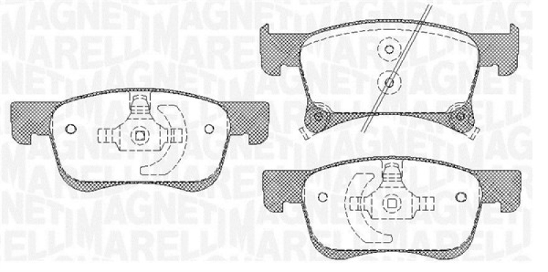 MAGNETI MARELLI Bremsbelagsatz, Scheibenbremse