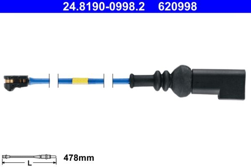 ATE Warning Contact, brake pad wear