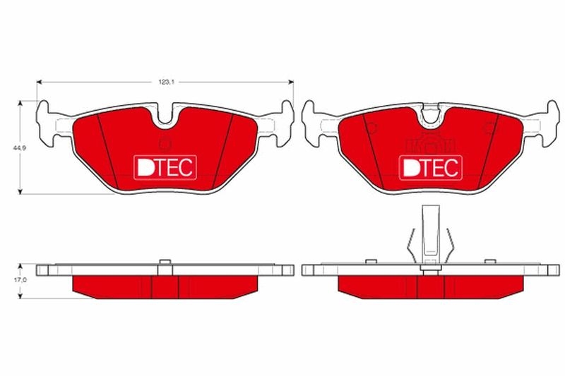 TRW Brake Pad Set, disc brake DTEC COTEC