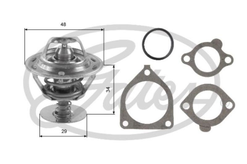 GATES Thermostat, coolant