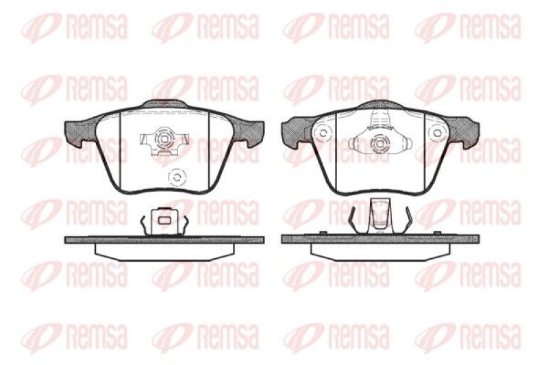 REMSA Brake Pad Set, disc brake