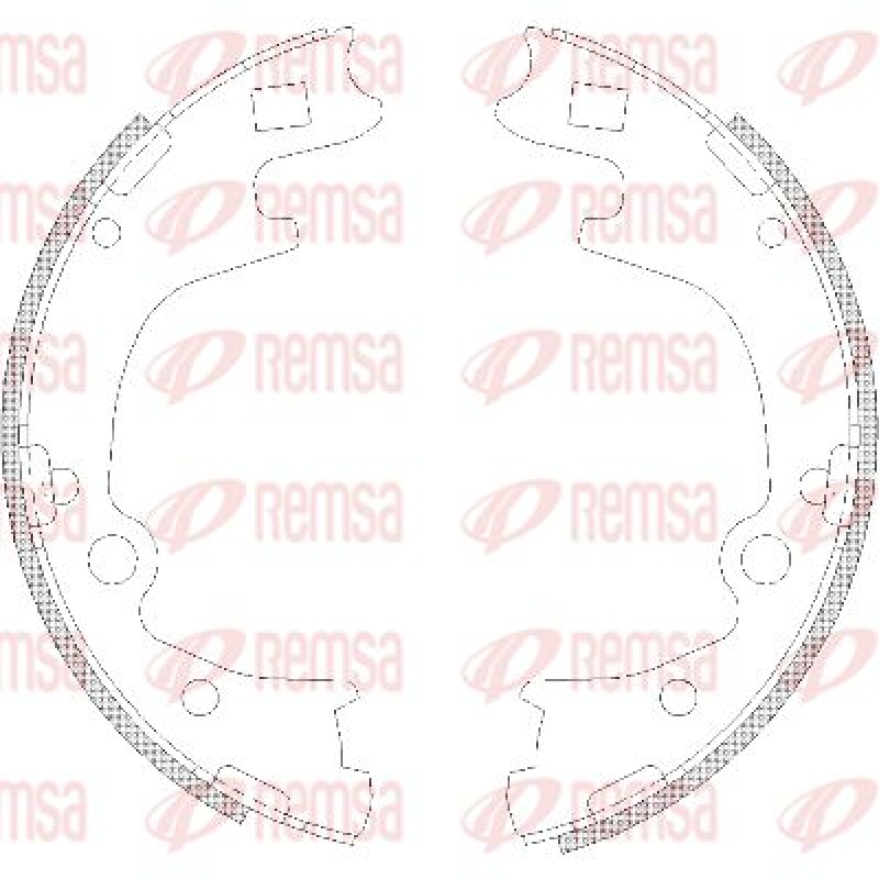 REMSA Brake Shoe Set