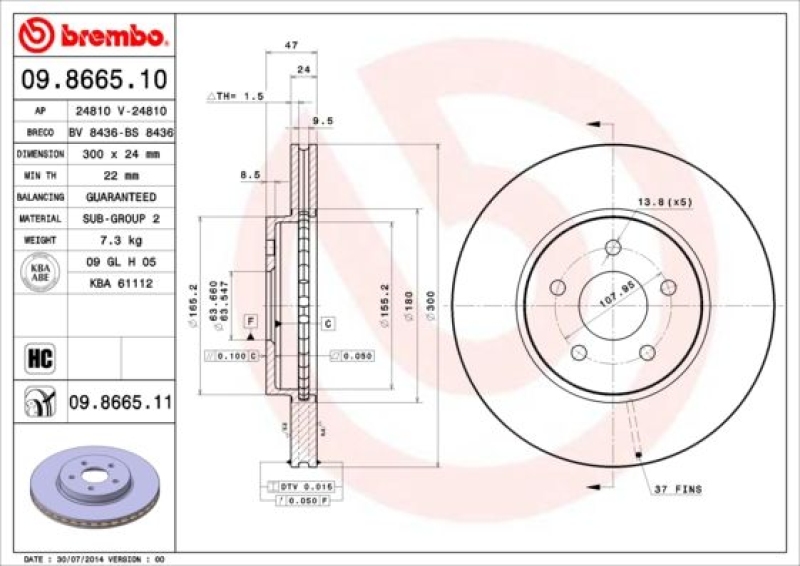 Brembo Bremsscheiben + Brembo Bremsbeläge