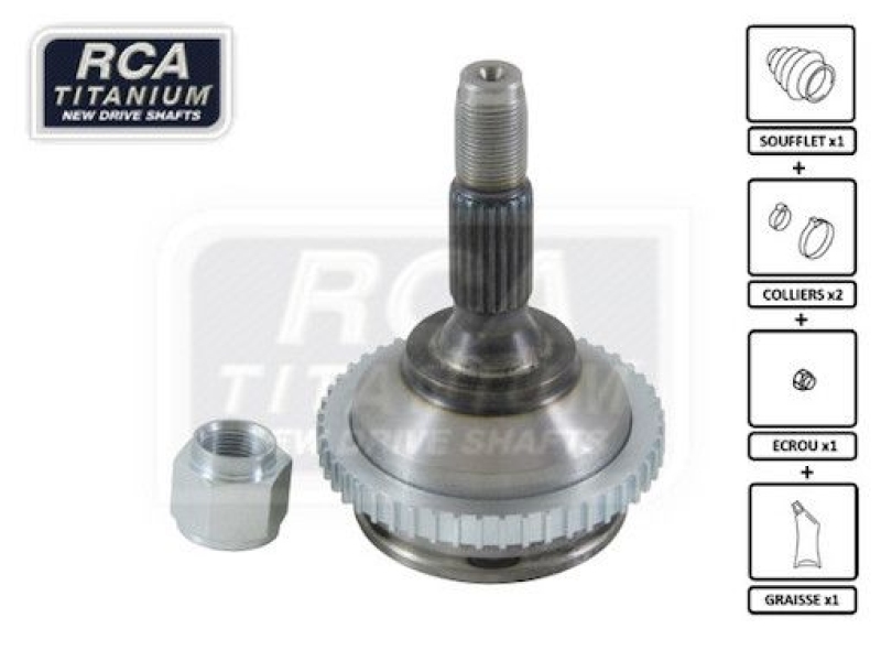 RCA FRANCE Joint Kit, drive shaft NEW CV JOINT