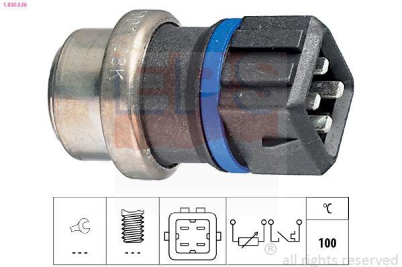 EPS Sensor, Kühlmitteltemperatur Made in Italy - OE Equivalent