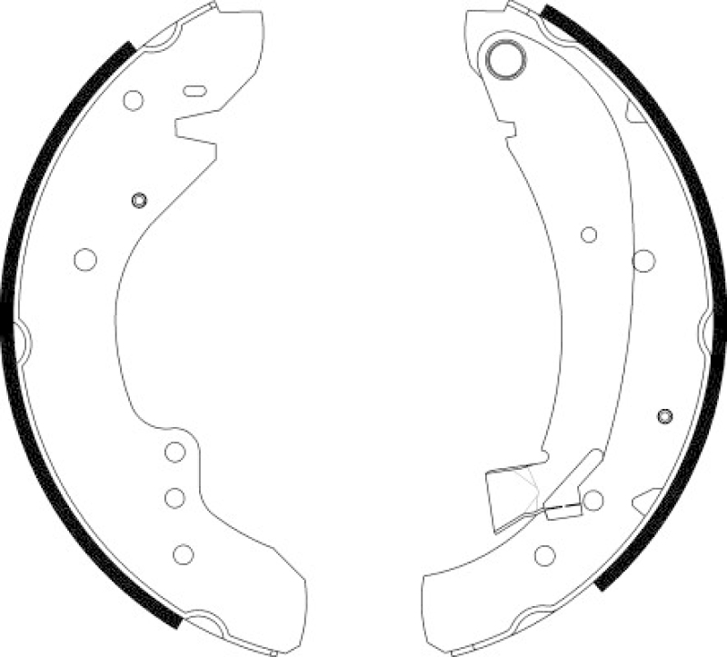 HELLA Brake Shoe Set