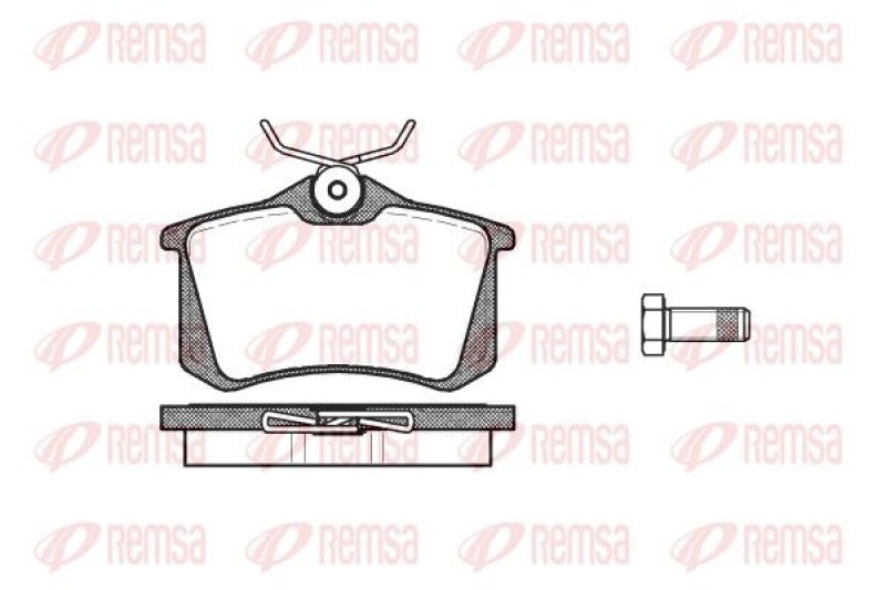 REMSA Brake Pad Set, disc brake