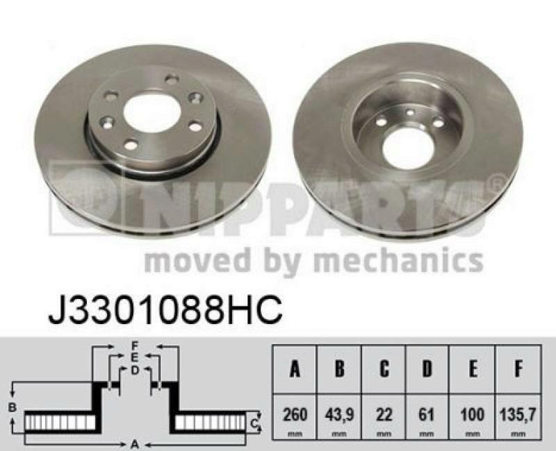 NIPPARTS Brake Disc