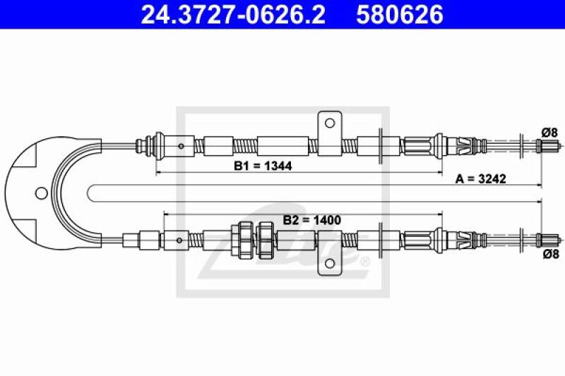 ATE Cable, parking brake