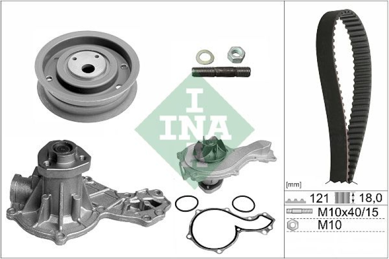 Schaeffler INA Wasserpumpe + Zahnriemensatz