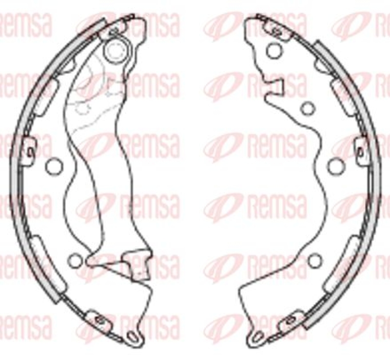 REMSA Brake Shoe Set