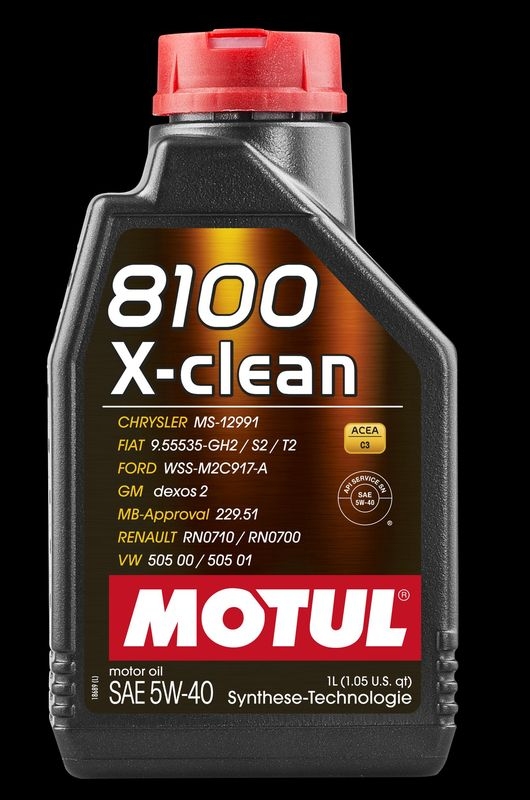 MOTUL Engine Oil 8100 X-CLEAN 5W40