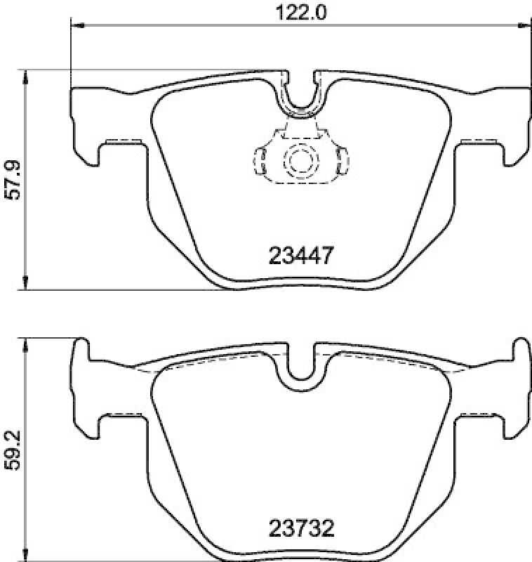 HELLA Brake Pad Set, disc brake