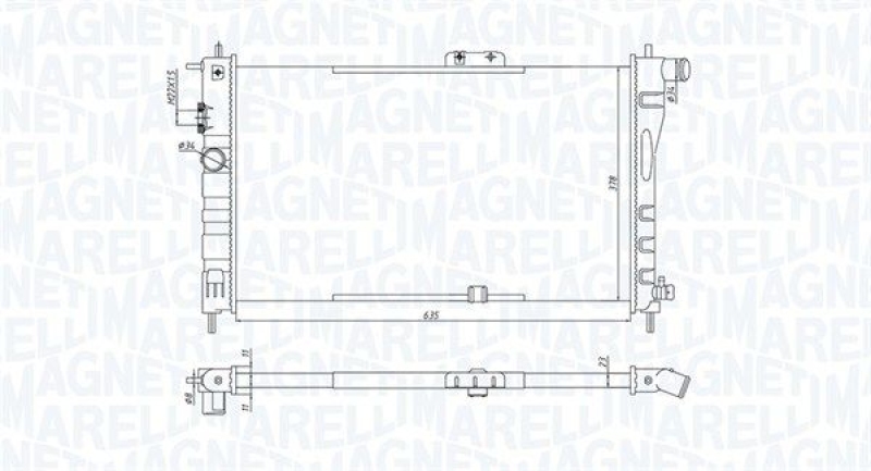 MAGNETI MARELLI Kühler, Motorkühlung