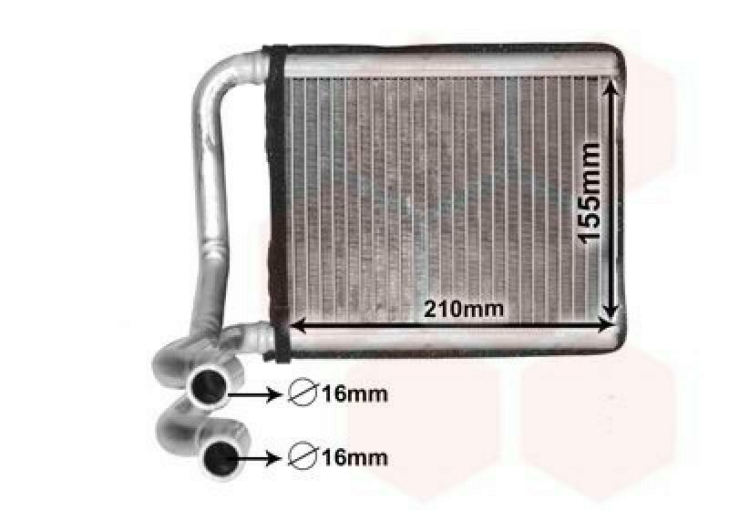 VAN WEZEL Heat Exchanger, interior heating