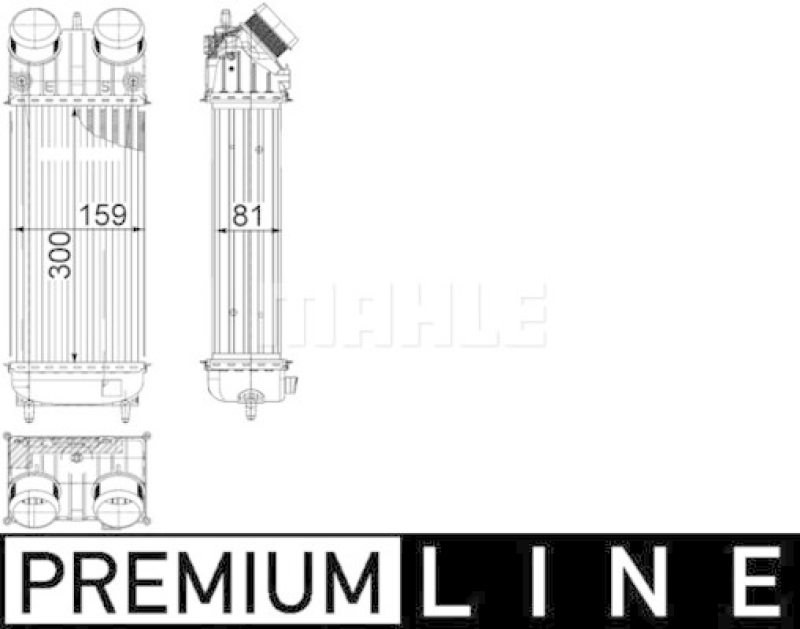 MAHLE Ladeluftkühler BEHR *** PREMIUM LINE ***