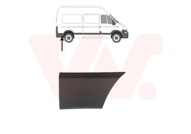 VAN WEZEL Trim/Protection Strip, side panel