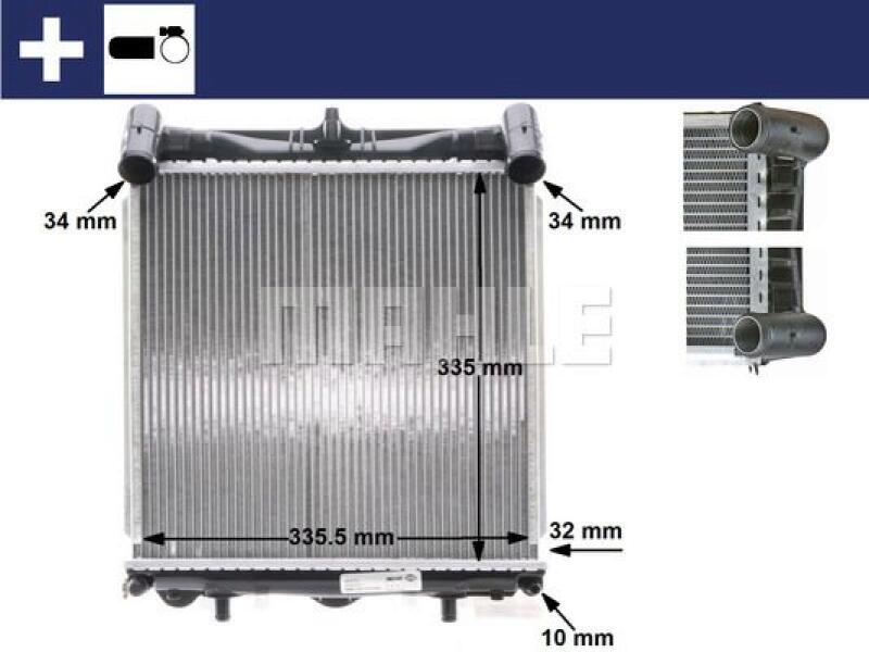 MAHLE Radiator, engine cooling BEHR