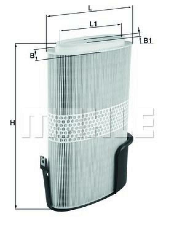 MAHLE ORIGINAL Luftfilter