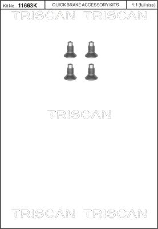 TRISCAN Bolt, brake disc