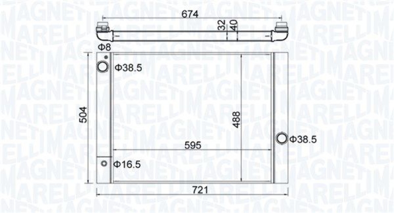 MAGNETI MARELLI Radiator, engine cooling