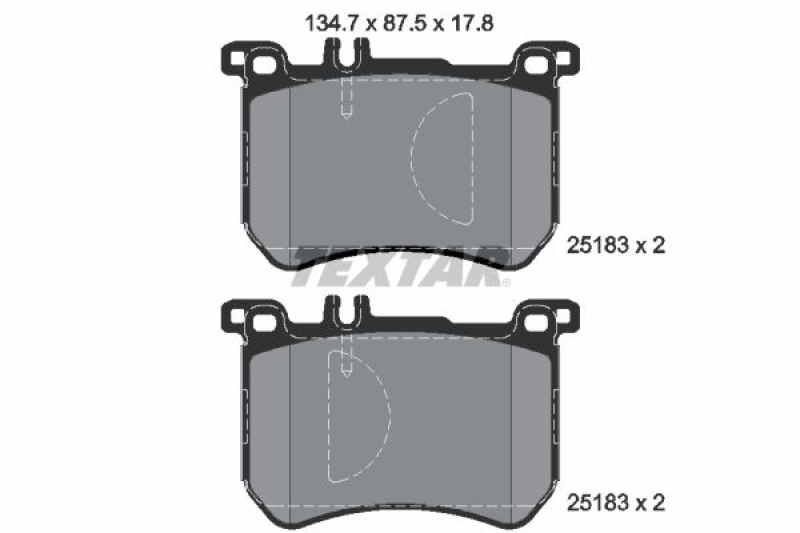 TEXTAR Brake Pad Set, disc brake Q+