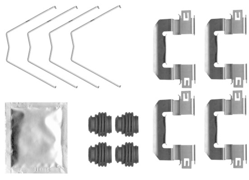 TEXTAR Accessory Kit, disc brake pad