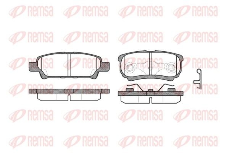 REMSA Brake Pad Set, disc brake