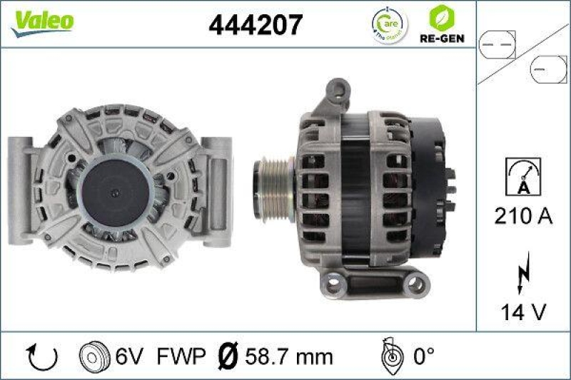 VALEO Alternator VALEO RE-GEN REMANUFACTURED