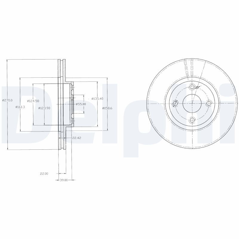 2x DELPHI Bremsscheibe