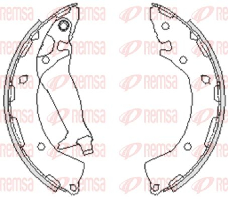 REMSA Brake Shoe Set