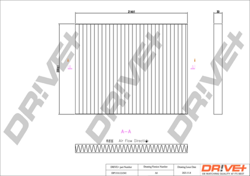 Dr!ve+ Filter, Innenraumluft