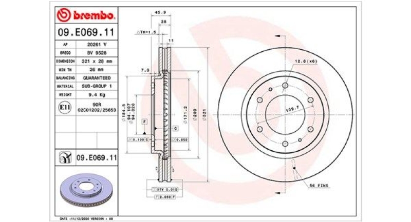 2x MAGNETI MARELLI Bremsscheibe