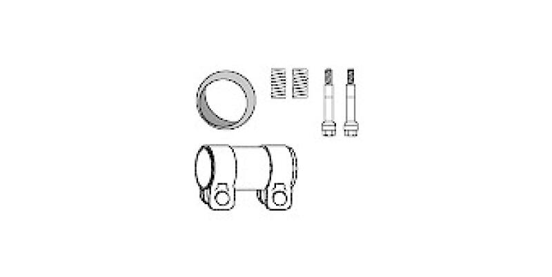 HJS Mounting Kit, catalytic converter