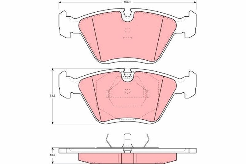 TRW Brake Pad Set, disc brake