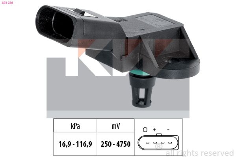 KW Drucksensor, Bremskraftverstärker Made in Italy - OE Equivalent