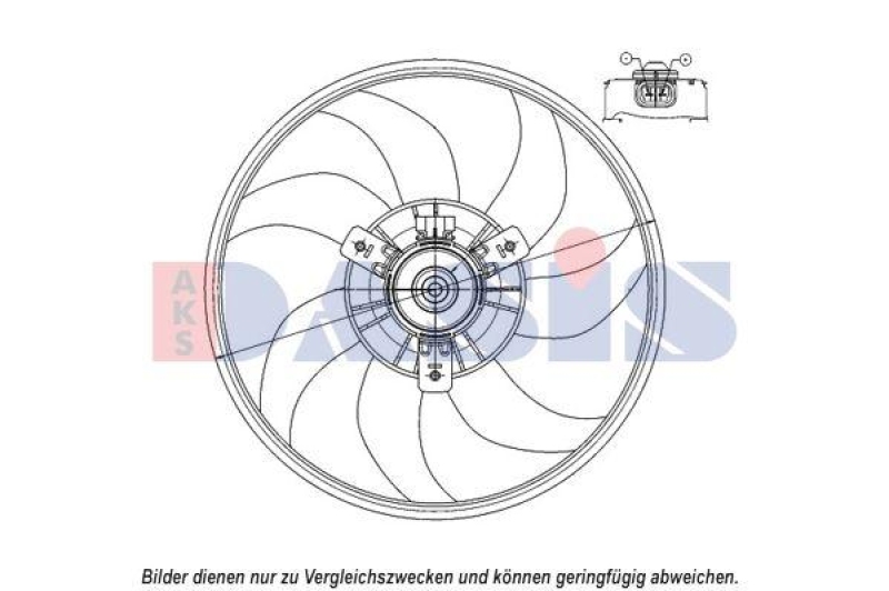 AKS DASIS Lüfter, Motorkühlung