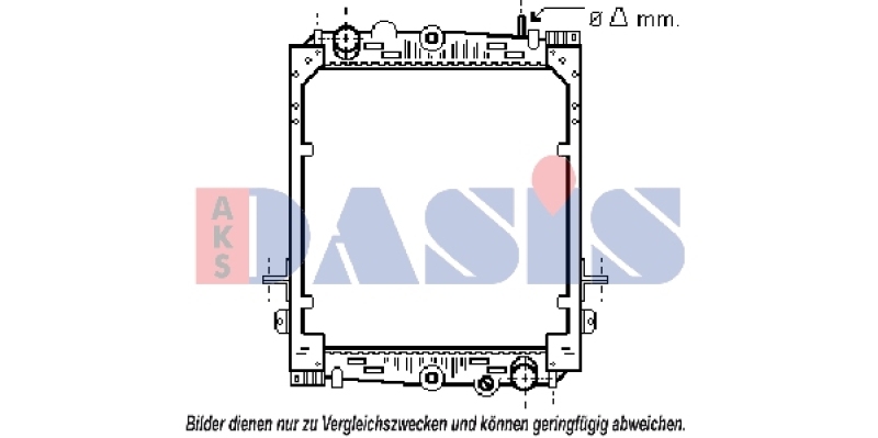 AKS DASIS Kühler, Motorkühlung