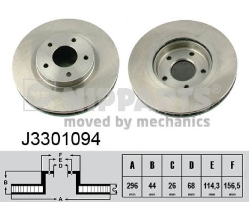 NIPPARTS Brake Disc