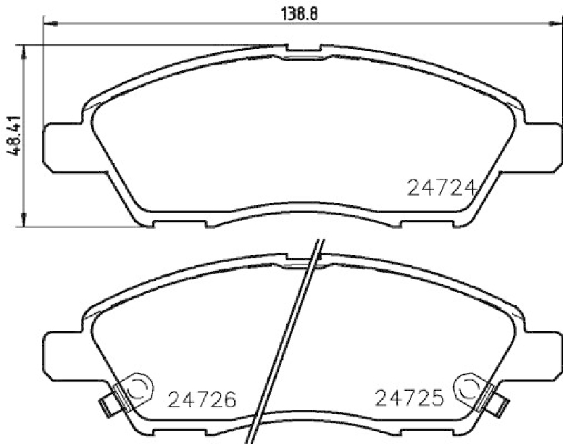 HELLA Brake Pad Set, disc brake